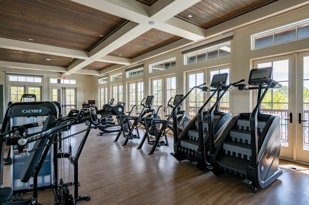 workout facility with machines